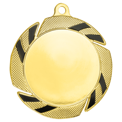 GLD/BLK 2″ HOLDER MEDAL