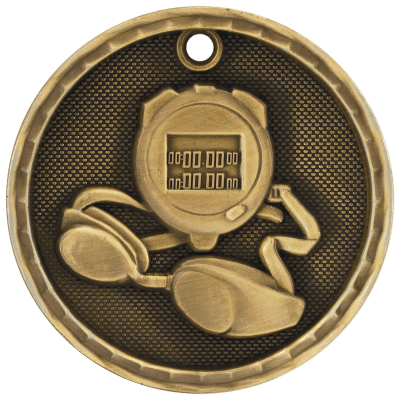 GLD 2″ 3D SWIMMING MEDAL