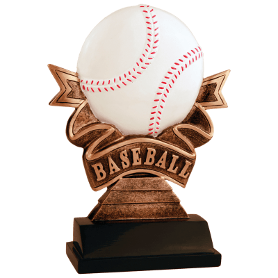 7″ BASEBALL RIBBON RESIN