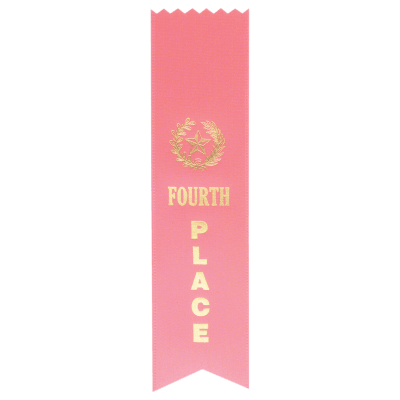 4TH PLACE PINK PINKED RIB