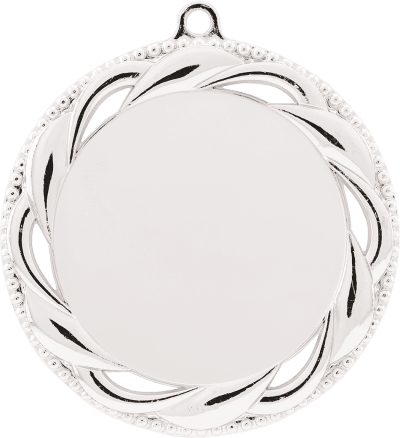 SLV ROSETTE 2″HLDR MEDAL