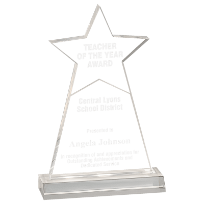 4.75 X 8 CLR STAR OBELISK