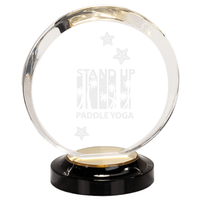 7″ GLD HALO ACRYLC W/BASE