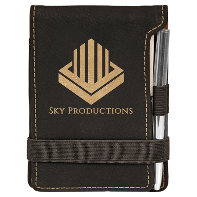 3.25X4.75 BLK/GLD PAD/PEN