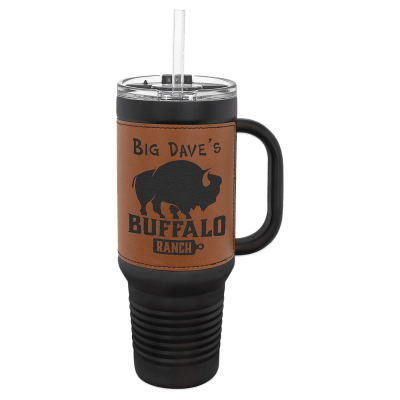40 OZ BLK,LEATHER-RAWHIDE