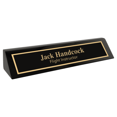 10.5″ BLK PIANO DESK WEDG