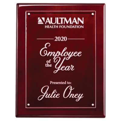 9X12 ROSEWOOD PNO PLAQUE