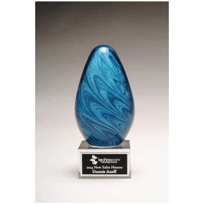 3X6.25 BLUE/GREEN ART GLS