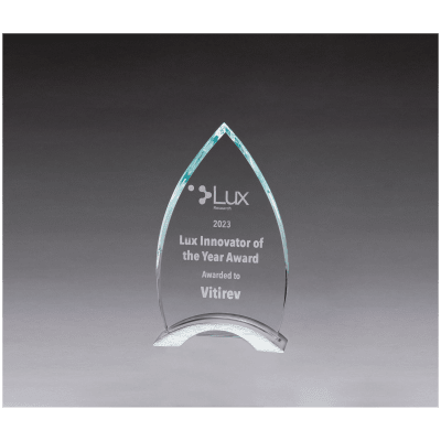 4.5X7.5 FLAME GLASS AWARD