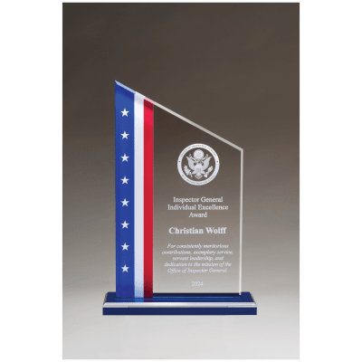 6.75X10.75 CLEAR W/FLAG