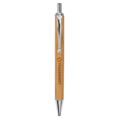 BAMBOO W/SLV TRIM PEN