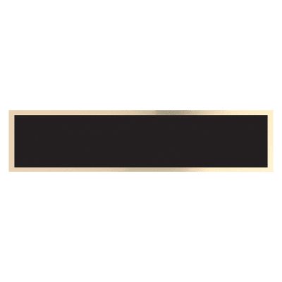 LASER BLK/GLD PLT 8″ WEDG