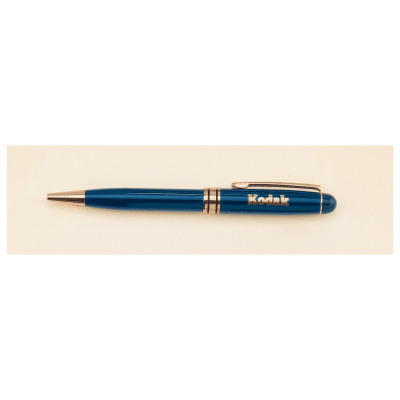 5.25″ BLUE BRASS PEN
