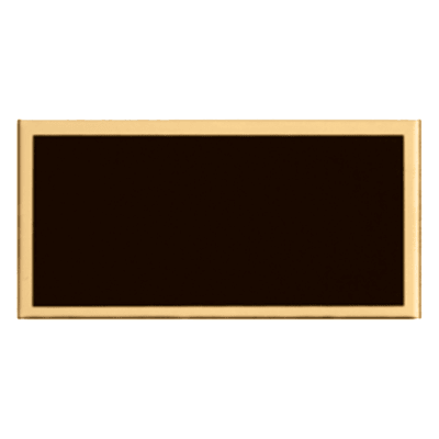 1.5X3 GOLD REC ALUM PLATE