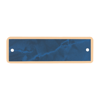 1X3.25SAPPH MRBL BRSS PLT