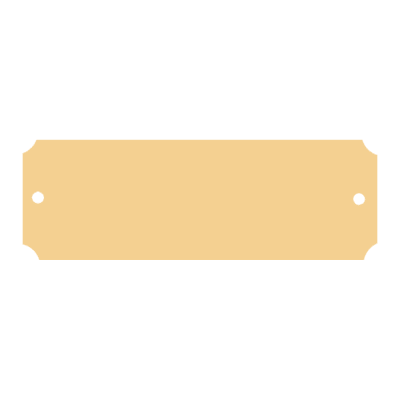 1.25X2.5 BRUSH BRASS PLT