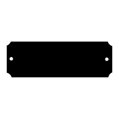 1.25X2.5 BLK BRASS PLATE
