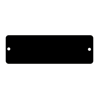 1X3″ BLK BRASS PLATE