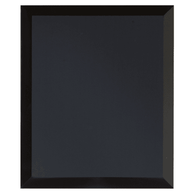 8X10 BLK MIRROR GLASS PLQ