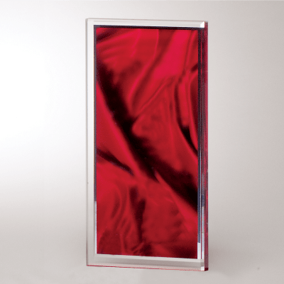 4X8 RED W/SLV BORDER ACR