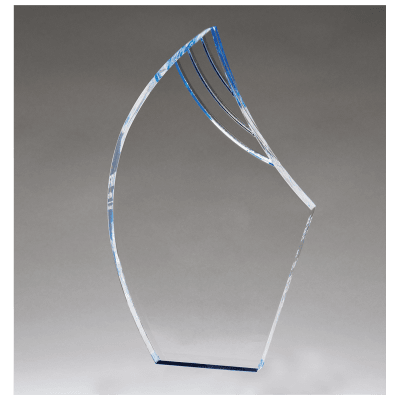 5.5X9 CLR ACRY BLU ACCNT