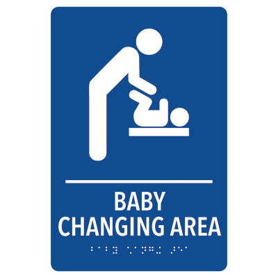 6X9 BLU/WHT BABY CHANGING