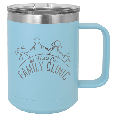 15 OZ LT BLU PLR CML MUG