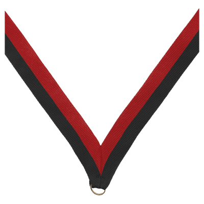 7/8X32 V-SEWN BLK/RED RIB
