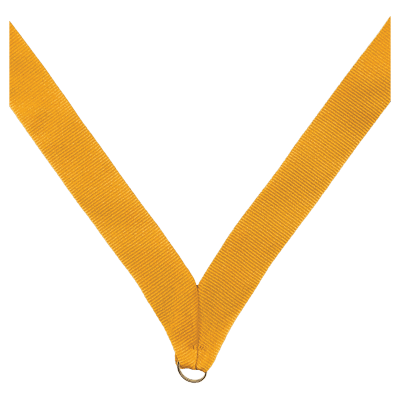 7/8X32 V-SEWN GOLD RIBBON