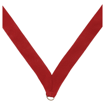 7/8X32 V SEWN RED RIBBON