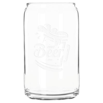 16 OZ BEER CAN GLASS