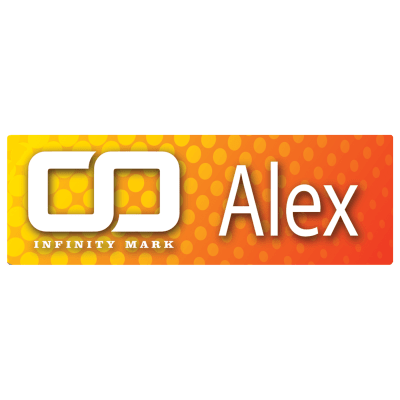3X1″ WHT ALUM NAME BADGE