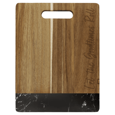 11.5X8.75″ACACIA/BLK MRBL