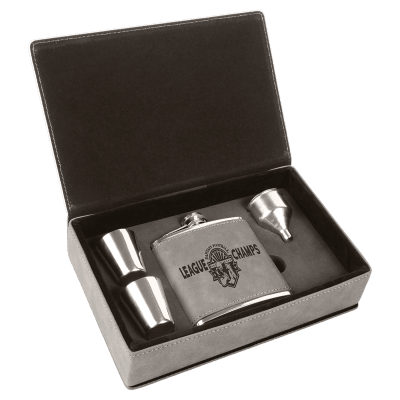 GRAY FLASK GIFT SET