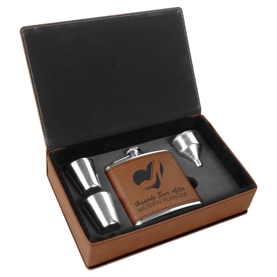 RAWHIDE FLASK GIFT SET