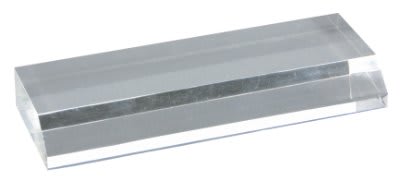 6.5X2 CLEAR ACRYLIC BASE