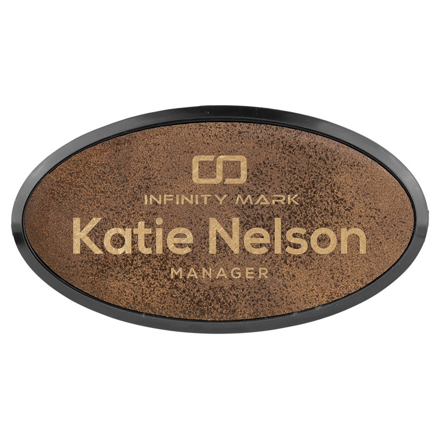 3X1.5″ OVAL RUSTIC BADGE