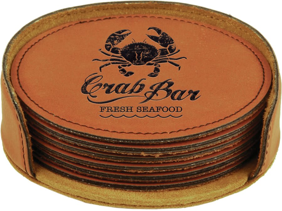 4″ RND RAWHIDE COASTER ST