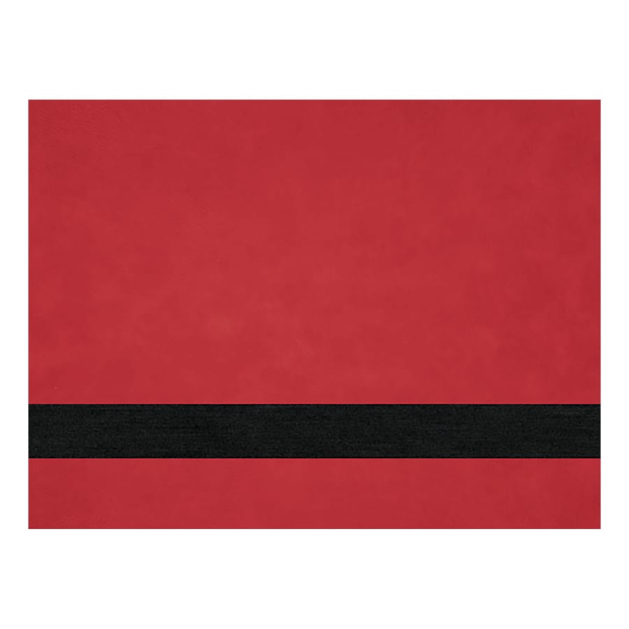 12X24RED/BLK LSR LTHR SHT