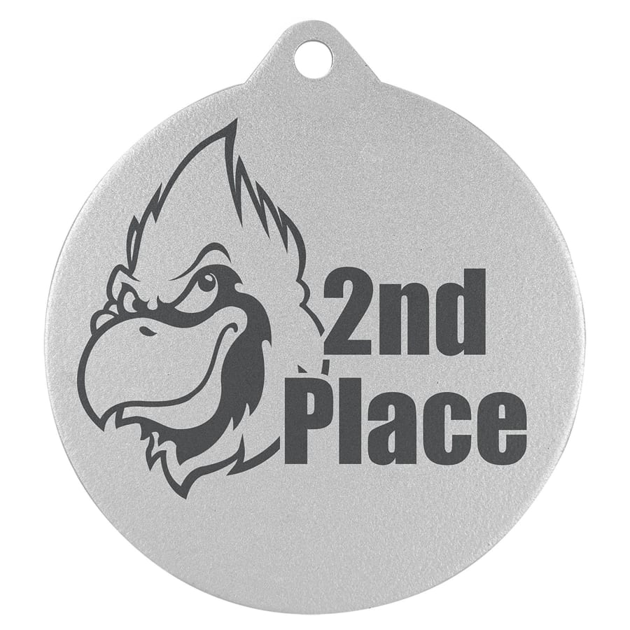 2″ SILVER LASERABLE MEDAL