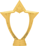 GOLD 6″ MEDAL HLDR FIGURE