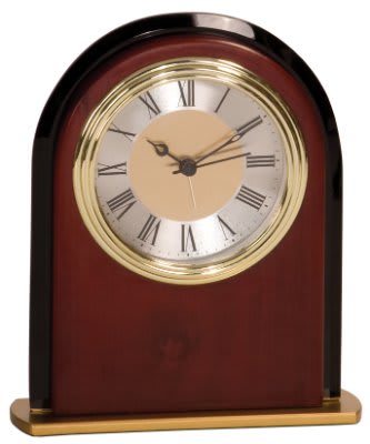 6.5″ MAHOG FIN ARCH CLOCK