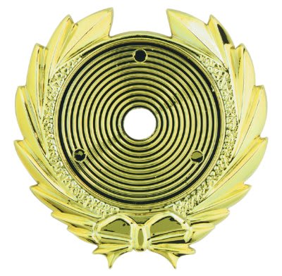 GLD 2″ RIBBON PLQ MOUNT