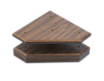 WALNUT FINISH 3-POST SET
