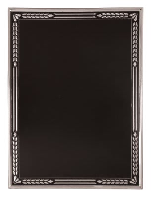 6X8 BLK/SLV HI RELIEF PLT
