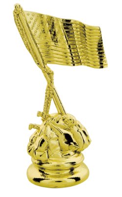 GLD 4″ US FLAG FIGURE