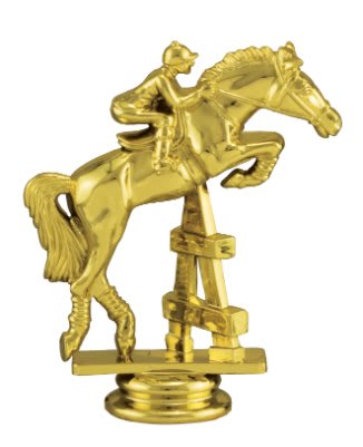 GLD 4″ JUMPING HORSE FIG