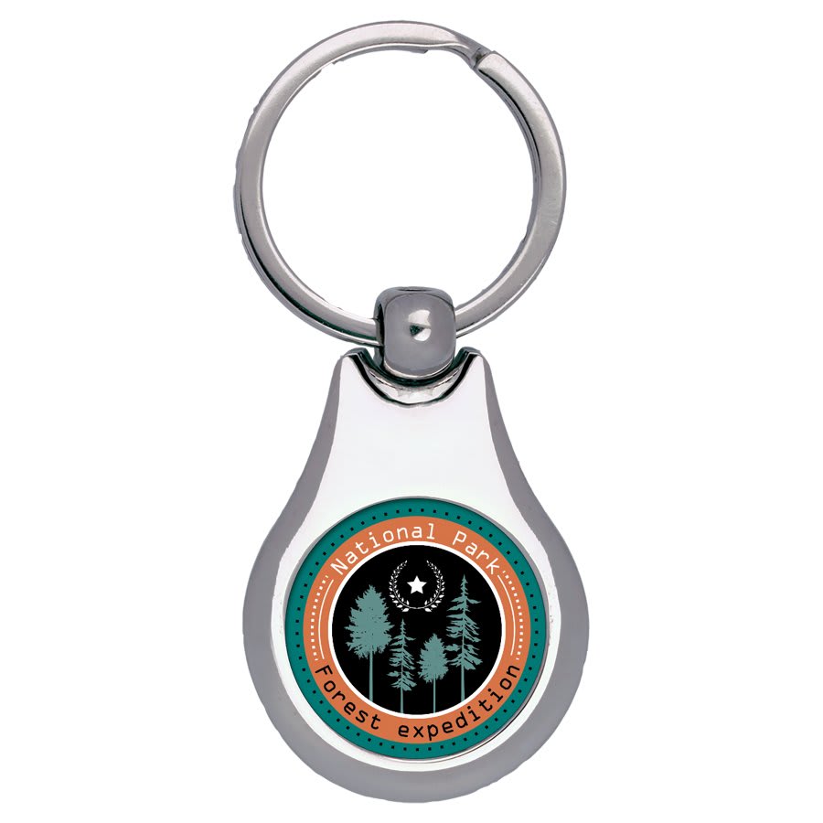 SLV PEAR SUB KEY RING