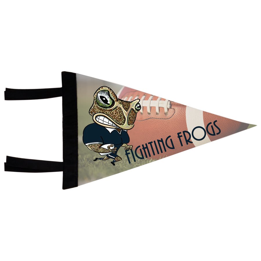 8X12 WHITE SUB PENNANT