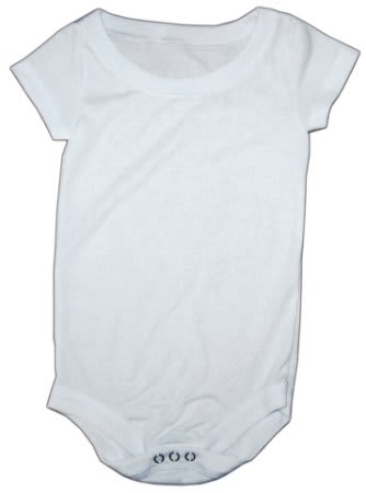 24 MONTH WHT BABY ONESIE